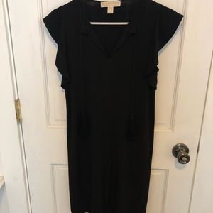 Black stretchy Michael Kors tassel Dress